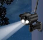 Lampe Caméra De Simulation D'extérieur à Énergie Solaire - Caméra De Surveillance De Sécurité Domestique Étanche - Lumière LED Clignotante – Image 9