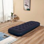 Matelas Gonflable Double Pliable Bleu Portable Avec Surface Rembourrée – Image 9
