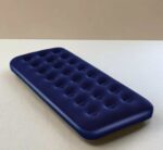 Matelas Gonflable Double Pliable Bleu Portable Avec Surface Rembourrée – Image 11