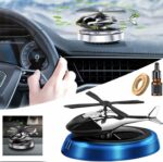 Désodorisant Solaire Pour Voiture - Ventilateur Rotatif - Diffuseur D'huile Pour Voiture