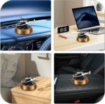 Désodorisant Solaire Pour Voiture - Ventilateur Rotatif - Diffuseur D'huile Pour Voiture – Image 11