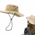 Chapeau De Soleil Pliable à Large Bord Avec Protection UV - Unisexe  Beige