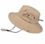Chapeau De Soleil Pliable à Large Bord Avec Protection UV - Unisexe  Beige – Image 6