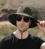 Chapeau De Soleil Pliable à Large Bord Avec Protection UV - Unisexe - Vert – Image 2