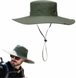 Chapeau de randonnée et de camping à large bord pour homme avec protection UV