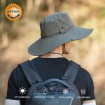 Chapeau de randonnée et de camping à large bord pour homme avec protection UV – Image 3