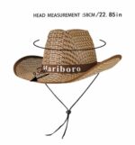 Chapeau De Soleil Unisexe en Paille Tissée à Large Bord Pour L'été – Image 8