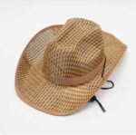 Chapeau De Soleil Unisexe en Paille Tissée à Large Bord Pour L'été – Image 10