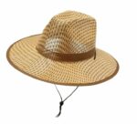 Chapeau De Soleil Unisexe en Paille Tissée à Large Bord Pour L'été – Image 4