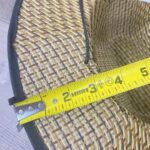 Chapeau De Soleil Unisexe en Paille Tissée à Large Bord Pour L'été - Bleu – Image 6