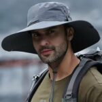 Chapeau de randonnée et de camping à large bord pour homme avec protection UV Gris – Image 2