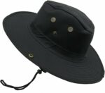 Chapeau De Soleil Pliable à Large Bord Avec Protection UV - Unisexe  Noir