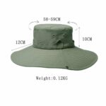 Chapeau de randonnée et de camping à large bord pour homme avec protection UV – Image 12