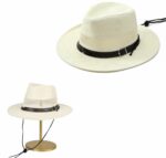 Chapeau De Soleil Tissé - Maille Creuse Respirante - Dessus - Mince - Perforé - Blanc