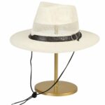 Chapeau De Soleil Tissé - Maille Creuse Respirante - Dessus - Mince - Perforé - Blanc – Image 2
