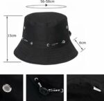 Chapeau Bob Respirant Unisexe à Séchage Rapide Xanadu - Chapeau De Plage Sun Safari - Noir – Image 7