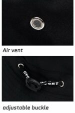 Chapeau Bob Respirant Unisexe à Séchage Rapide Xanadu - Chapeau De Plage Sun Safari - Noir – Image 9