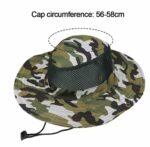 Chapeau De Soleil Camouflage En Coton Pour La Pêche Et La Chasse En Plein Air Avec Un Cordon De Serrage - Unisexe - imperméable – Image 7