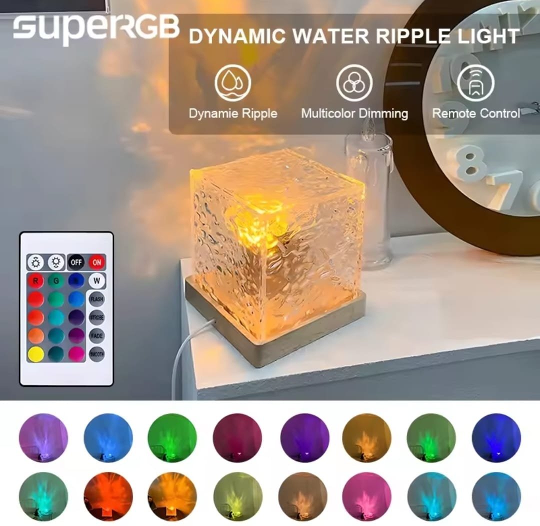 IMG-20250630-WA0074.jpg Lampe Cube - 16 Couleurs Dynamiques - Télécommande - Lampe D'Ambiance LED - Rechargeable – Image 1