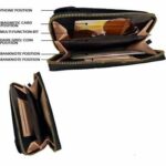 Sac à Écran Tactile Pour Femme Avec Étui Pour Téléphone Portable - Noir - Cuir - avec Bandoulière – Image 4