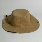 Chapeau De Seau Femme Et Homme - Protection Solaire Extérieure - Respirant - Pliable - Rayé Décontracté - Doux - Beige – Image 4