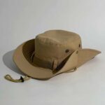 Chapeau De Seau Femme Et Homme - Protection Solaire Extérieure - Respirant - Pliable - Rayé Décontracté - Doux - Beige – Image 3