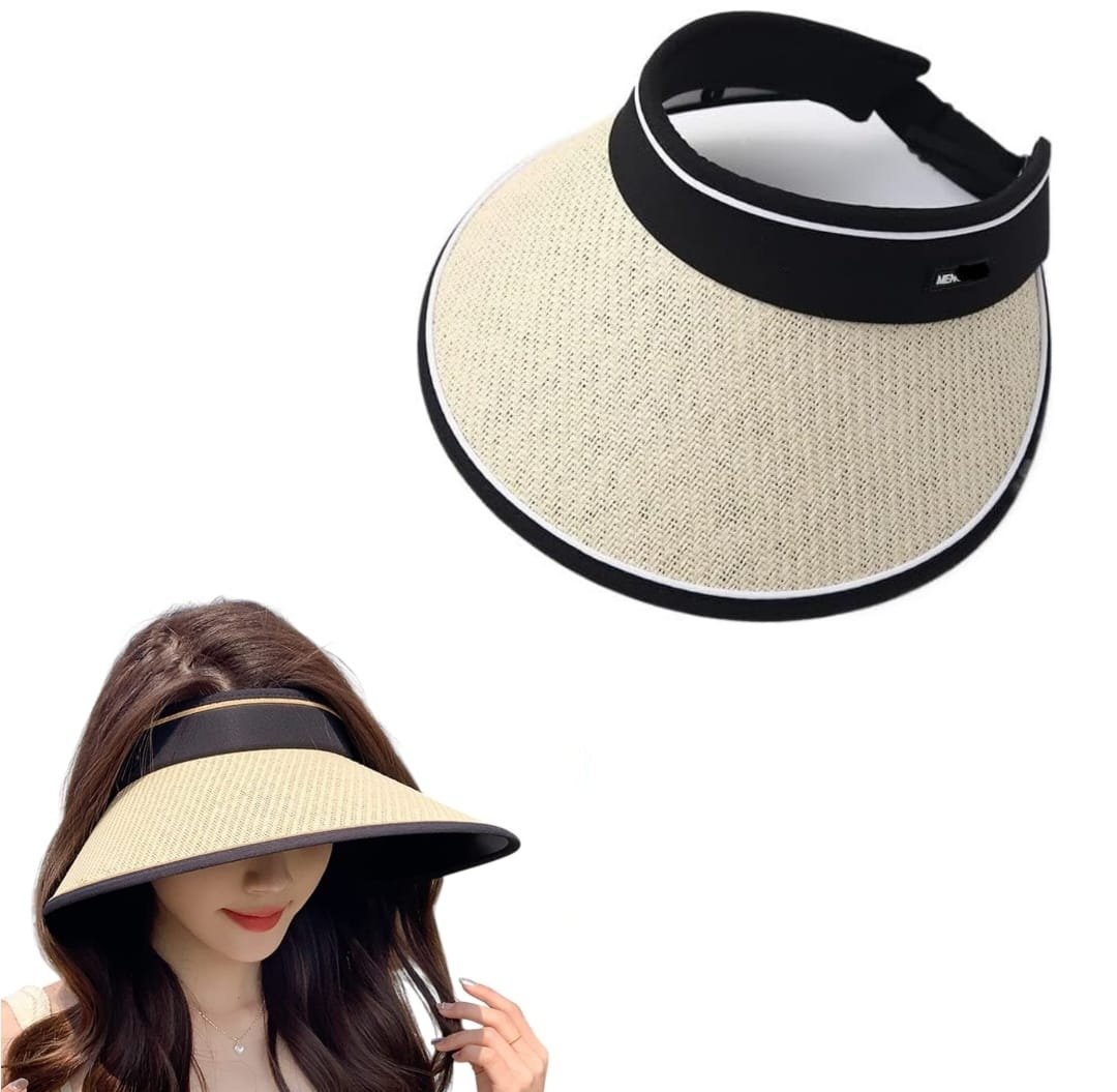 IMG-20250708-WA0016_edit_209785617372154.jpg Chapeau Pliable Pour Femme - Élégant et Moderne - Protection UV - Beige – Image 1