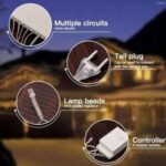 Guirlande De Fête Lumineuse Décorative – Étanche – 8 Modes – 100 LED - Multicolores – Image 8