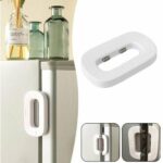 Système De Verrouillage Autocollant Pour Réfrigérateur - Adapté Aux Armoires Tiroirs Et Penderies - Blanc – Image 5