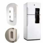 Système De Verrouillage Autocollant Pour Réfrigérateur - Adapté Aux Armoires Tiroirs Et Penderies - Blanc