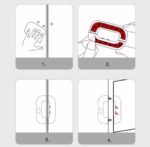 Système De Verrouillage Autocollant Pour Réfrigérateur - Adapté Aux Armoires Tiroirs Et Penderies - Blanc – Image 6