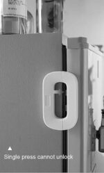 Système De Verrouillage Autocollant Pour Réfrigérateur - Adapté Aux Armoires Tiroirs Et Penderies - Gris – Image 8