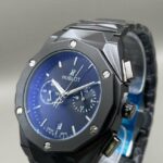 Montre Hublot Pour Homme – Bracelet En Acier Inoxydable – Résistance à l'eau - Qualité Premium - Noir