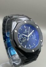 Montre Hublot Pour Homme – Bracelet En Acier Inoxydable – Résistance à l'eau - Qualité Premium - Noir – Image 7