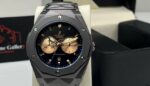 Montre Hublot Pour Homme – Bracelet En Acier Inoxydable – Résistance à l'eau - Qualité Premium - Noir et Doré – Image 2