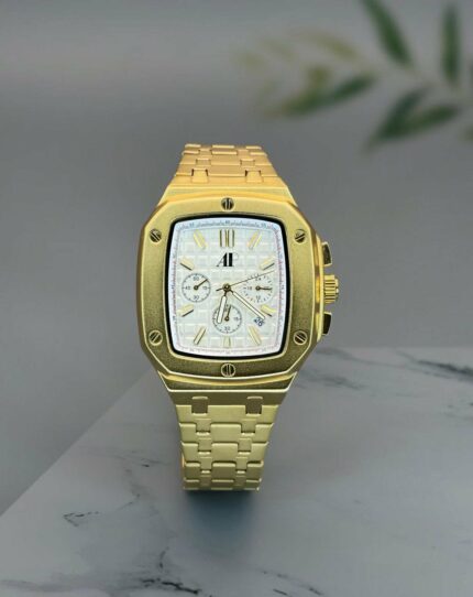 Montre De Luxe Pour Homme - Acier Inoxydable - Résistante à L’eau - Doré