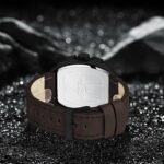 Montre Chronographe Naviforce NF8053 Pour Homme - Cuir Véritable - Tendance - Multifonction - Résistante à L’eau - Marron – Image 5