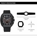 Montre Chronographe Naviforce NF8053 Pour Homme - Cuir Véritable - Tendance - Multifonction - Résistante à L’eau - Noir – Image 8