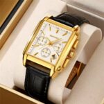 Montre De luxe SKMEI - Unisexe - Acier Inoxydable - Bracelet en Cuir Véritable - Résistante à L’eau - Fonction Analogique – Image 2