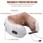 Coussin De Massage Cervical en Forme De U - Rechargeable - Portable - 3 Mode – Image 10