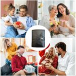 Portefeuille 2 en 1 Intelligent En Cuir Pour Cartes De Crédit – Billets De Banque – Métal Fin Pour Homme – Pliable – Noir – Image 13