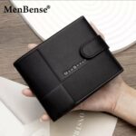 Portefeuille Avec Porte Cartes En Cuir Pour Homme – Design Élégant à Deux Volets – Avec Porte-Monnaie Intérieur – Porte-Cartes – Fermeture Éclair – Qualité Supérieure – Image 5