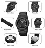 Montre À Quartz SKMEI Pour Homme Et Femme - Acier Inoxydable - Résistante À L'eau - – Image 5
