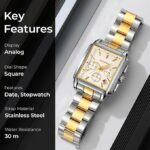 Montre Numérique De Luxe Skmei Pour Homme - Affichage Analogique-Numérique À Quartz - Acier Inoxydable - Résistante À L'eau – Image 2