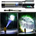 Lampe Torche Rechargeable Haute Luminosité - 5 Modes - Zoomable - Résistante À L'eau – Image 7