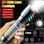 Lampe Torche Rechargeable Haute Luminosité - 5 Modes - Zoomable - Résistante À L'eau – Image 8