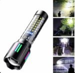 Lampe Torche Rechargeable Haute Luminosité - 5 Modes - Zoomable - Résistante À L'eau – Image 5