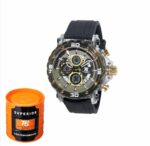 Montre Chronographe Pour Homme T5 WATCHES - Bracelet En Silicone - Résistante ÀL'eau - Noir