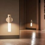 Pack De 2 Applique Murale En Bois - Veilleuse D'intérieur - Détecteur De Mouvement - Sans Fil - Rechargeable – Image 14