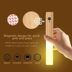 Pack De 2 Applique Murale En Bois - Veilleuse D'intérieur - Détecteur De Mouvement - Sans Fil - Rechargeable – Image 13